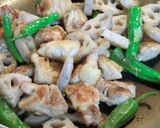 れんこんと鶏もも　甘酢炒め作り方5写真