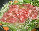 豚しゃぶしゃぶ肉と水菜のサッと煮作り方4写真