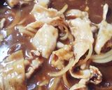 豚バラ肉deこってり味噌パスタ作り方5写真