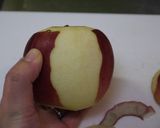 【裏技】りんごのスピート皮むき作り方3写真