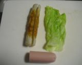 お弁当に♪魚肉ソーセージくるくる巻き作り方1写真