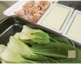 鶏だしスープno生姜ほっこり湯豆腐鍋♪作り方1写真