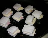 はんぺんのチーズ＆ハムはさみ焼き作り方4写真