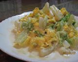 超簡単☆白菜と卵の和え物作り方4写真
