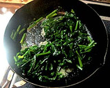 ほうれん草の卵とじバター炒め☆思い出一品作り方3写真