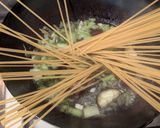 グリーンカレー風ワンパンパスタ作り方7写真