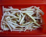 ＊ルクエdeエコ料理！大根の皮とツナ煮＊作り方2写真