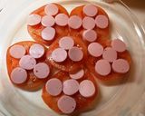 おさかなのソーセージのカプレーゼ♪作り方1写真