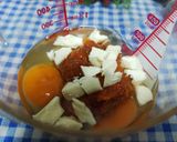 ミートソースとチーズの簡単オムレツ♬*作り方1写真