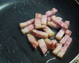 日本蕎麦のベーコンキムチ卵の醤油焼きそば作り方5写真