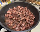 ホタルイカの赤ワイン炒め作り方4写真