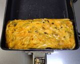 具入り玉子焼き【高菜チーズ】作り方4写真