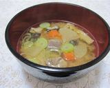 煮物をリメイク☆即席けんちん汁作り方6写真