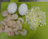 冷凍えびで☆パラッとチャーハン作り方1写真