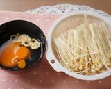 ✿えのきバターをマヨ卵でとじてみました✿作り方1写真