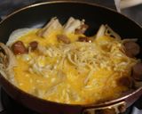 ✿えのきバターをマヨ卵でとじてみました✿作り方4写真