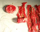牛肉のマスタードカツ✿赤ワインソース添え作り方4写真