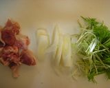 鶏肉と水菜の和風パスタ作り方3写真