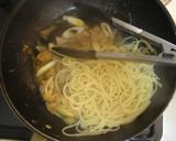 鶏肉と水菜の和風パスタ作り方8写真
