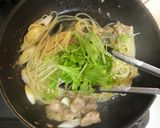 鶏肉と水菜の和風パスタ作り方9写真
