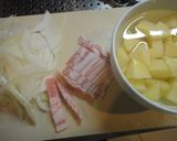 じゃがいもとベーコン☆マカロニグラタン☆作り方1写真