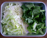 ルクエで★学校給食の小松菜のあえもの作り方1写真