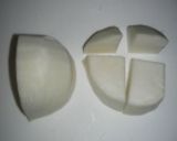 蒸しカブの山椒昆布茶あんかけ作り方1写真