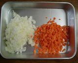 学校給食の高菜そぼろ丼✽作り方1写真