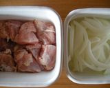 チキンとさつま芋のコーンクリーム煮作り方1写真
