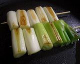 フライパンでじっくり焼くネギ串焼き作り方2写真