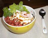 魚肉ｿｰｾｰｼﾞ de ｽﾊﾟﾑ丼作り方4写真