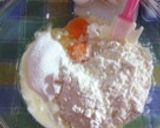炊飯器deもっちりヨーグルトケーキ作り方1写真