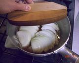 だしいらず甘~い 玉ねぎと水菜の卵とじ作り方4写真