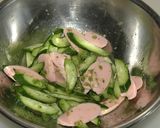 お魚ｿｰｾｰｼﾞと胡瓜のみぞれ和え作り方5写真