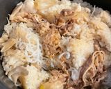 すき焼き風炊き込みご飯⭐︎レトルト牛丼で作り方4写真