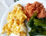 Wゴマで香ばしい♡　私の簡単鮭チャーハン作り方4写真