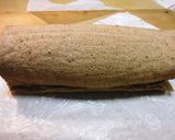 チョコロールケーキ　もうすぐバレンタイン作り方8写真