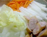 ウインナーと残り野菜で炒めスープ作り方1写真