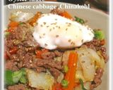 パパっと！ドーン！白菜オイスターソース丼作り方5写真
