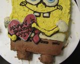 スポンジボブの立体キャラチョコケーキ☆作り方26写真