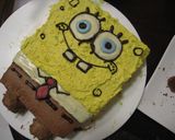 スポンジボブの立体キャラチョコケーキ☆作り方25写真