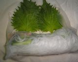 切って巻くだけ!簡単棒々鶏風しそ生春巻き作り方7写真