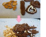 アーモンド＆クッキークランチチョコ❤作り方1写真