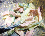 おさかなソーセージと野菜の梅チーマヨ和え作り方6写真