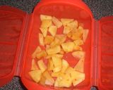 ルクエ使用♪りんご蒸しケーキ作り方1写真
