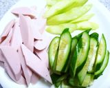おさかなソーセージと野菜の梅チーマヨ和え作り方3写真