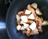 手羽元で☆白菜ジャガイモ　トマト煮込み作り方3写真