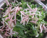 おさかなソーセージと水菜のチヂミ風作り方1写真
