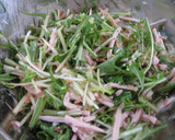 おさかなソーセージと水菜のチヂミ風作り方3写真