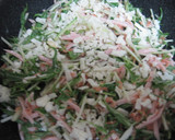 おさかなソーセージと水菜のチヂミ風作り方4写真